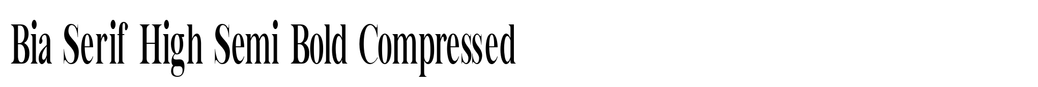 Bia Serif High Semi Bold Compressed image